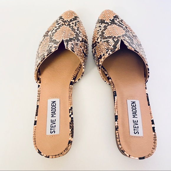 Steve Madden Ally Mule Slip On in Tan Snack - Picture 4 of 10